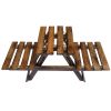 Wooden Foldable 3-Desk Plant Stand - Image 3