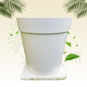 Libro White Plastic Planter