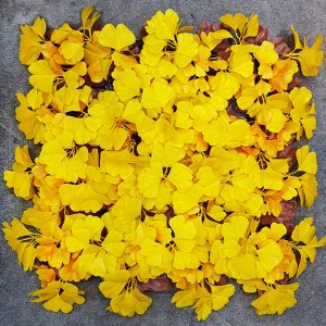 UV Artificial Vertical Garden Mat Yellow Leaves 50x50 cm