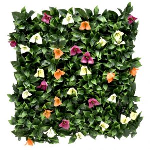 Buy Artificial UV Coated Vertical Mixed Flower Mat – 50x50 cm | Mera Baghicha
