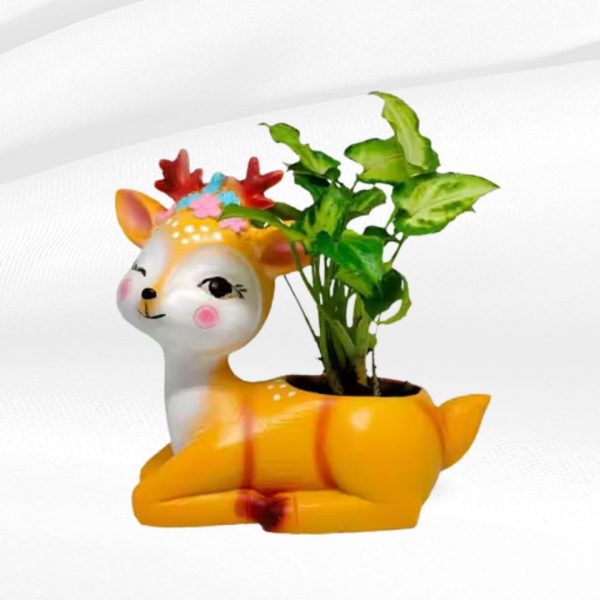 deer wynk resin pot