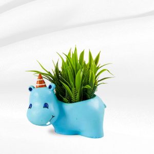 Resin Hippo Planter