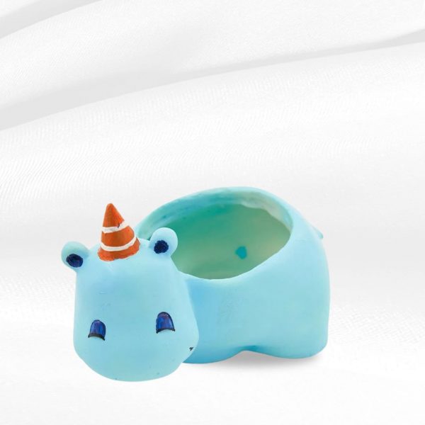 resin hippo planter