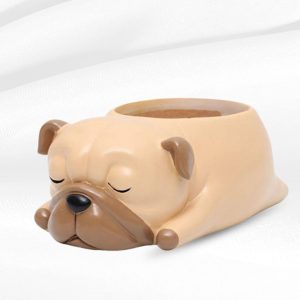 Pug Dog Resin Pot | Mera Baghicha