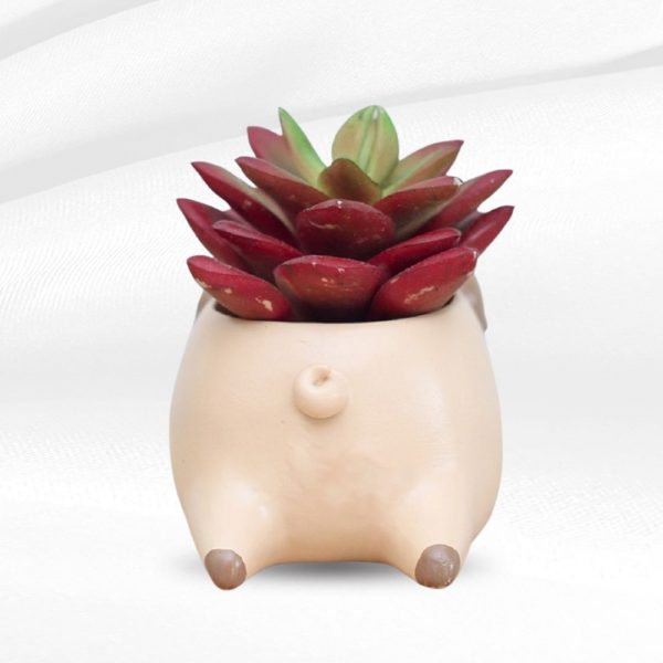 pug dog resin pot