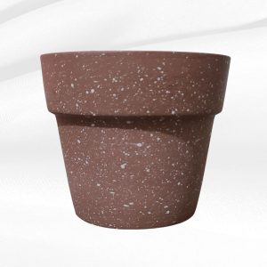 Raw Terracotta White Sprinkle Planter