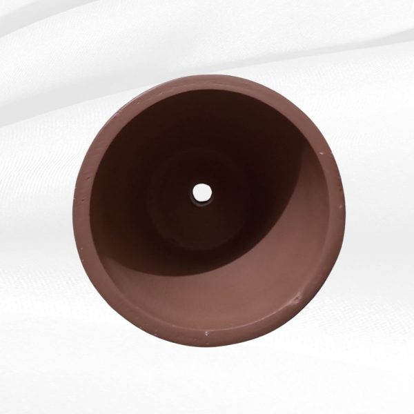 raw terracotta white sprinkle planter