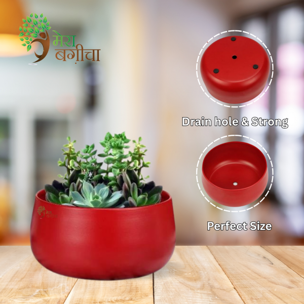 metal table top planter