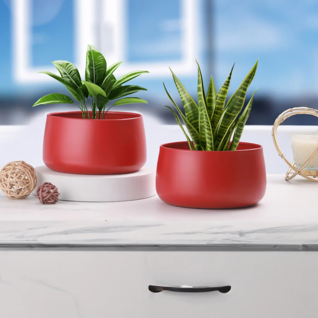 metal table top planter